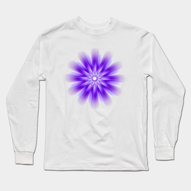 Purple Burst Long Sleeve T-Shirt by StacyWhite